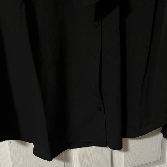 Black Tie front Blouse - Picture 4 of 6